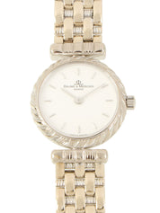 18Kラウンドロゴフェイスウォッチ シルバー