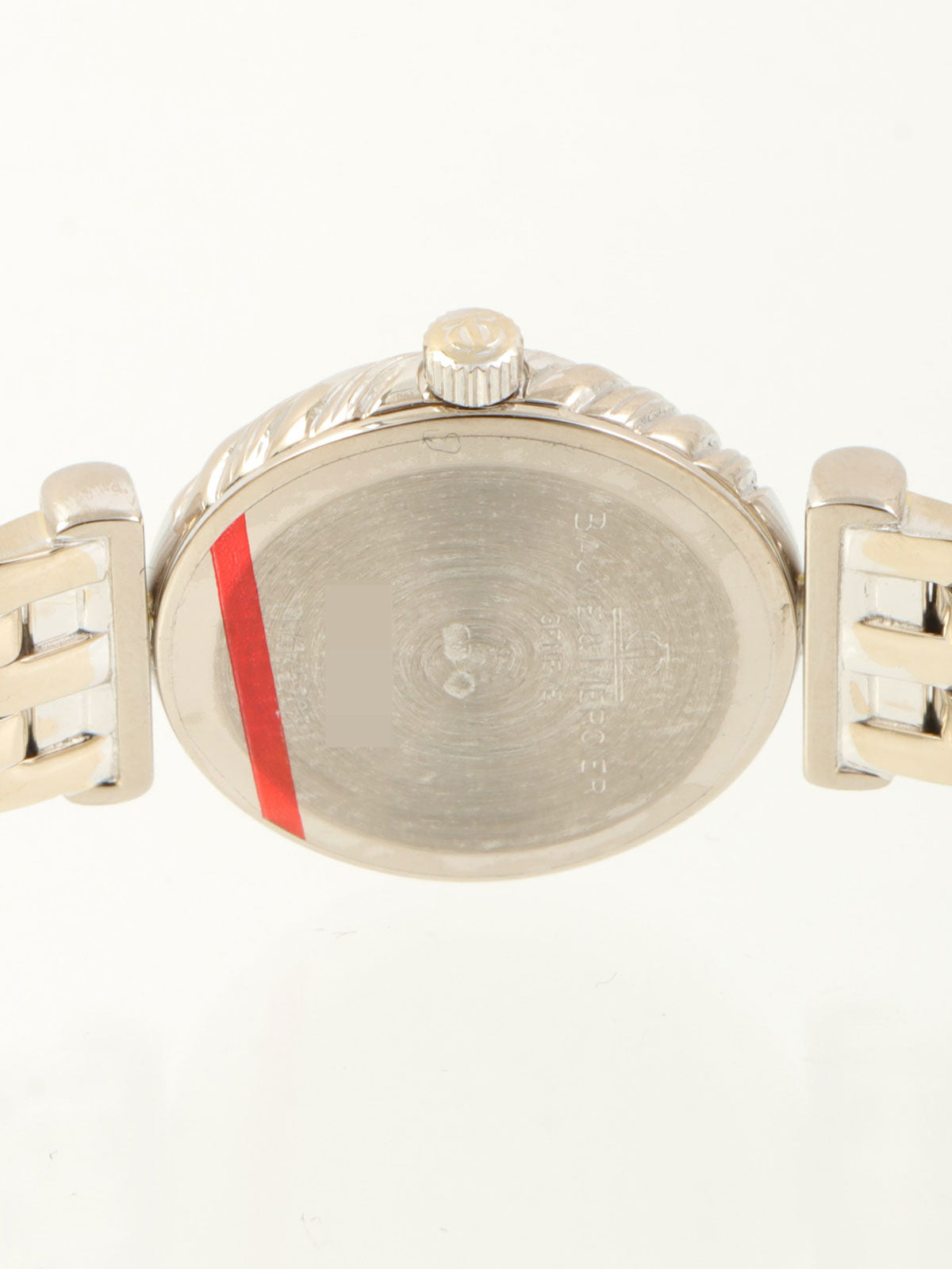 18Kラウンドロゴフェイスウォッチ シルバー