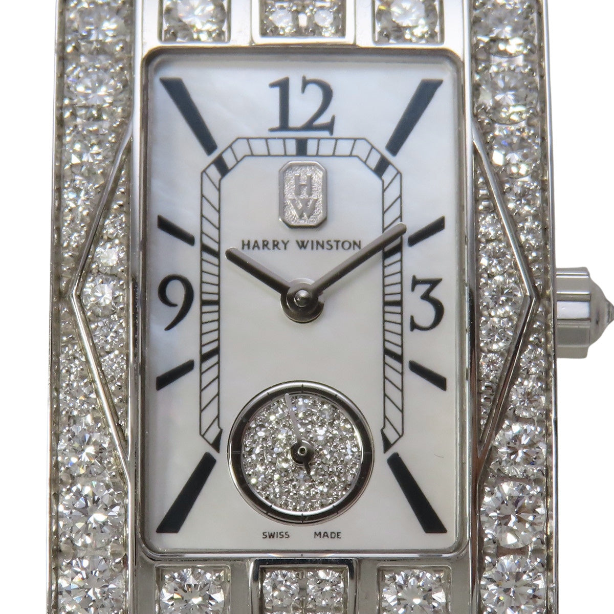18K Diamond Avenue Classic AVEQHM21WW231 Quartz White