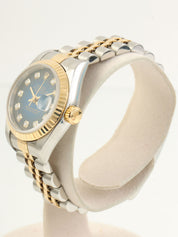 2002年頃製 オイスターパーペチュアルデイトジャスト シルバー/ゴールド/ブルー