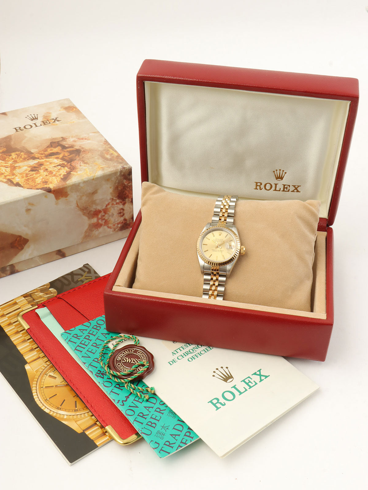 1990年~1991年頃製 オイスターパーペチュアルデイトジャスト ゴールド/シルバー