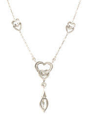 18Kダイヤモンドヌアージュネックレス ホワイトゴールド