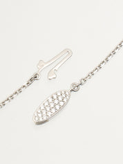 18Kダイヤモンドヌアージュネックレス ホワイトゴールド