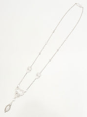 18Kダイヤモンドヌアージュネックレス ホワイトゴールド