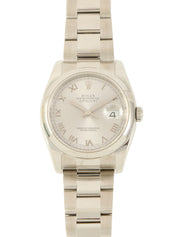 约2006年蚝式恒动日历型银表