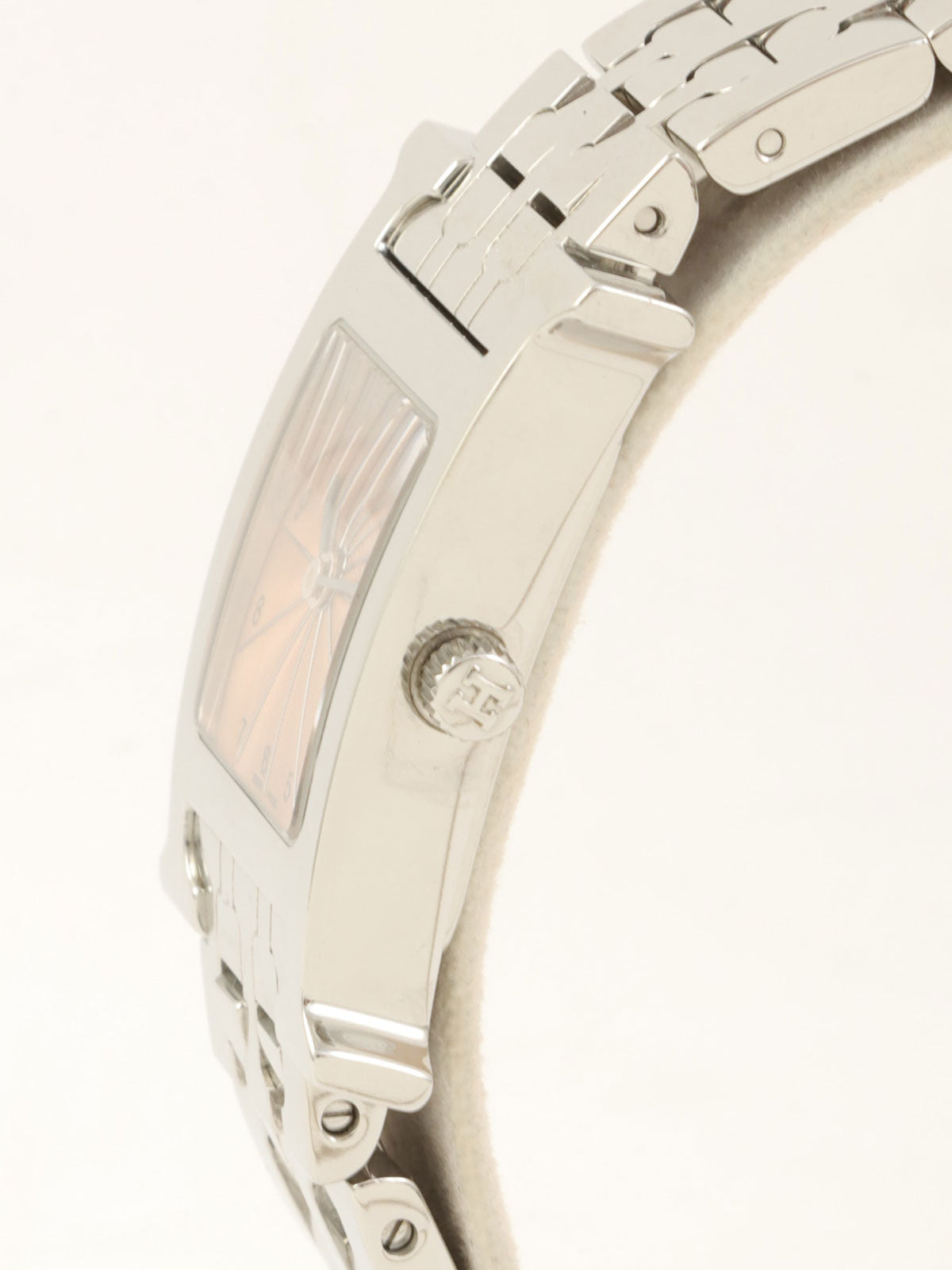 Hウォッチ シルバー/サーモンピンク