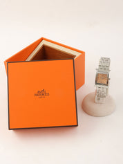 Hウォッチ シルバー/サーモンピンク