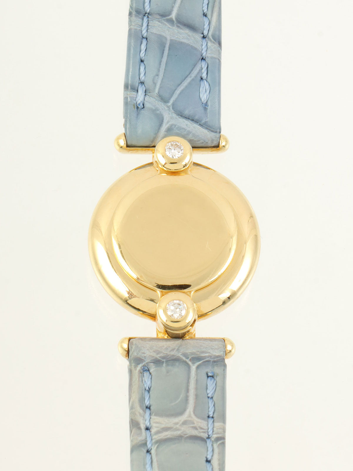 18K2P 镶钻猎表表壳，金色/浅蓝色