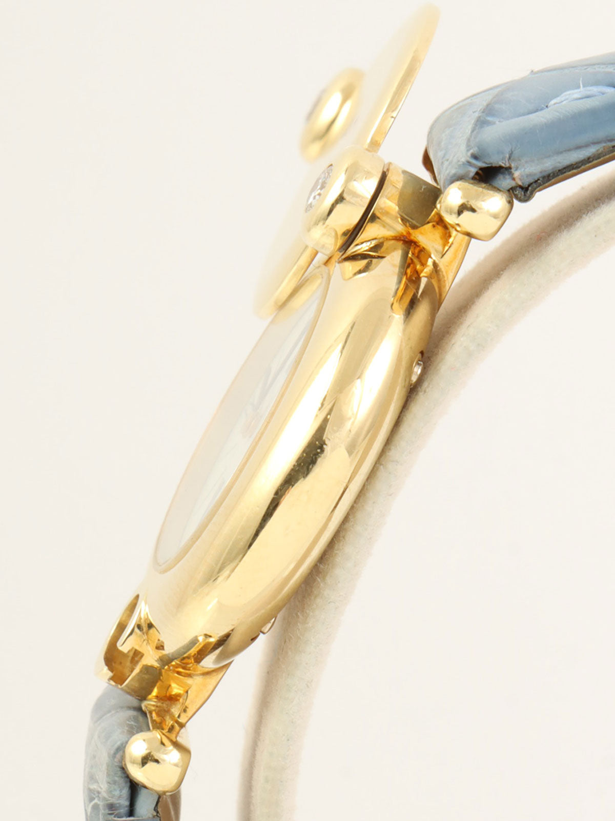 18K2P Diamond Hunter Case Gold/Light Blue
