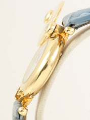 18K2P Diamond Hunter Case Gold/Light Blue