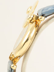 18K2P 镶钻猎表表壳，金色/浅蓝色