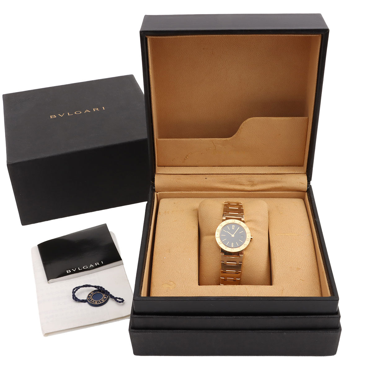 18K Bvlgari Bvlgari Watch BB26GD Quartz Black
