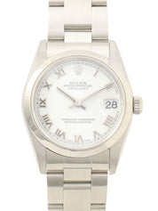 2002年頃製 オイスターパーペチュアルデイトジャスト 31mm 78240 Y番 自動巻き ホワイト