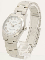 Oyster Perpetual Datejust, silver/white, manufactured around 2002.