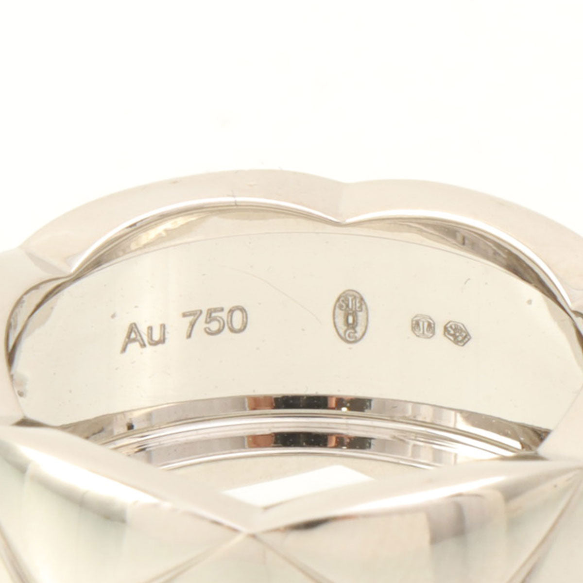 18K Coco Crush Large Ring #57 White Gold
