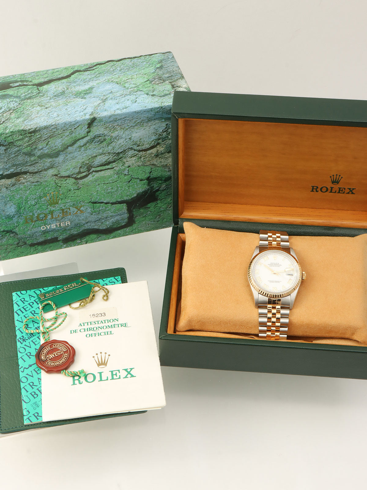 1996年頃製 デイトジャスト 36mm 16233 T番 自動巻き ホワイト