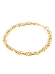 18Kツイストチェーンブレスレット ゴールド