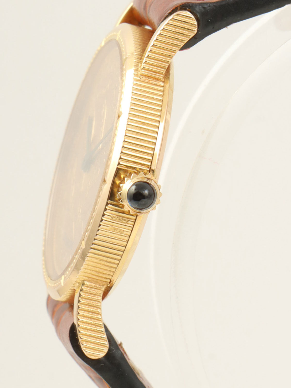 18Kコインウォッチ ゴールド/ブラウン