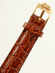 18Kコインウォッチ ゴールド/ブラウン