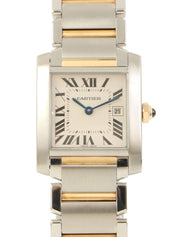 18K 法式坦克 MM 银/金