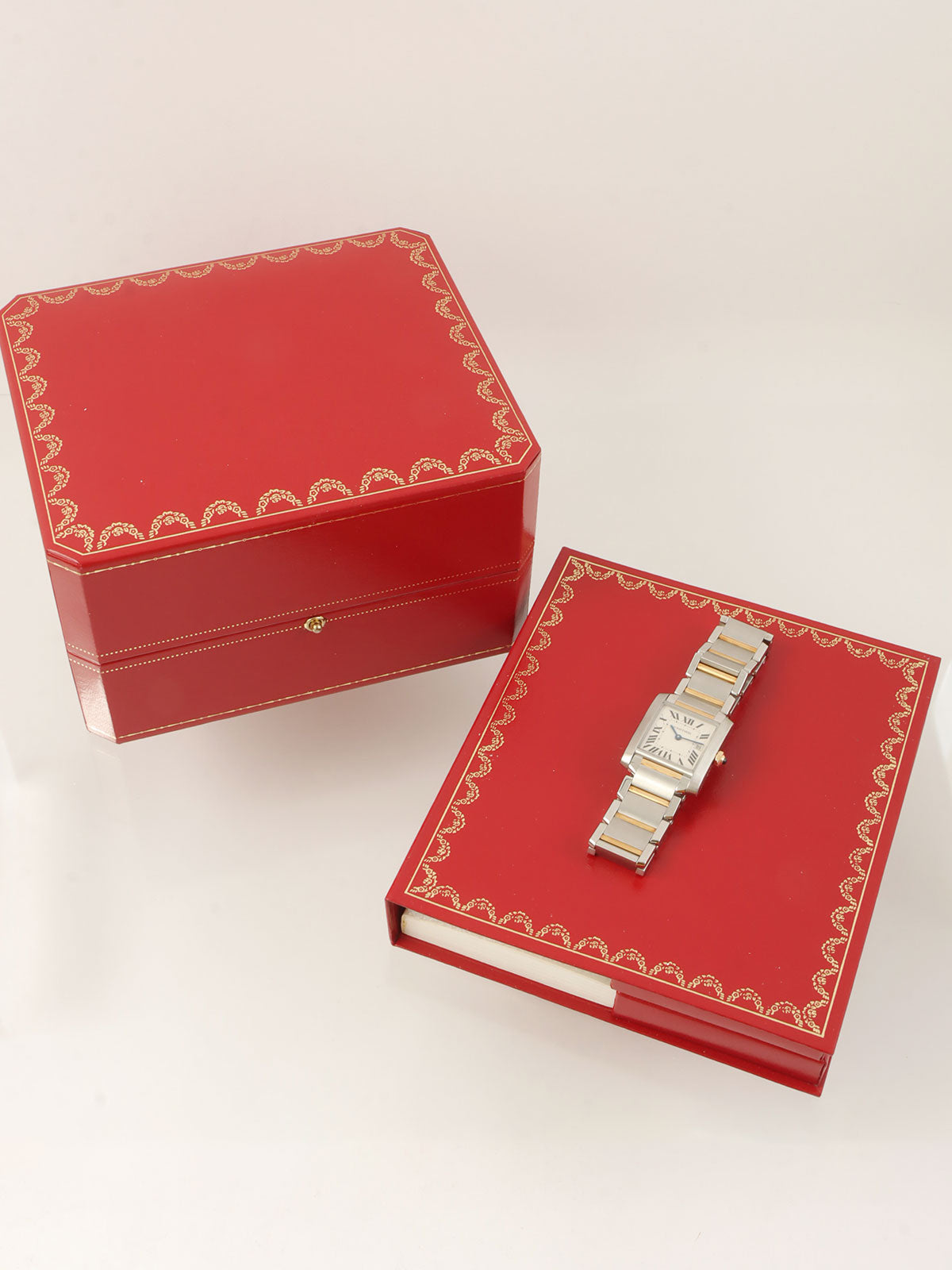 18K 法式坦克 MM 银/金