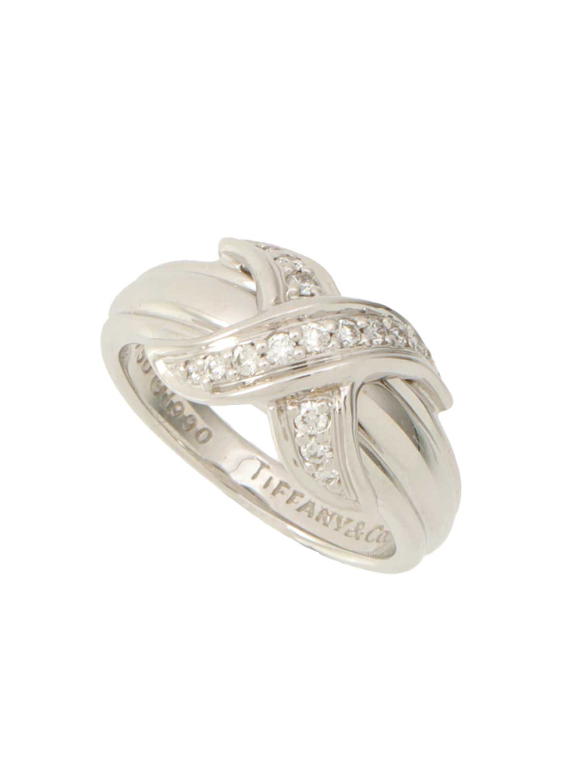 18K Diamond Signature Ring #51 White Gold