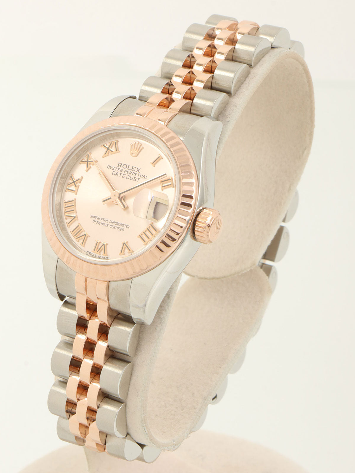 约2015年蚝式恒动日历型银/玫瑰金腕表