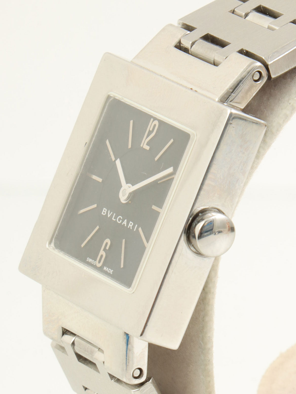 クアドラードウォッチ シルバー/ブラック