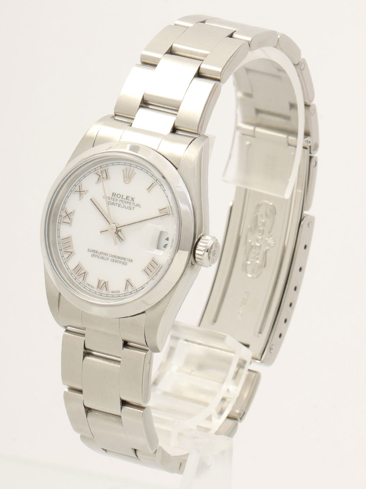 2002年頃製 オイスターパーペチュアルデイトジャスト 31mm 78240 Y番 自動巻き ホワイト