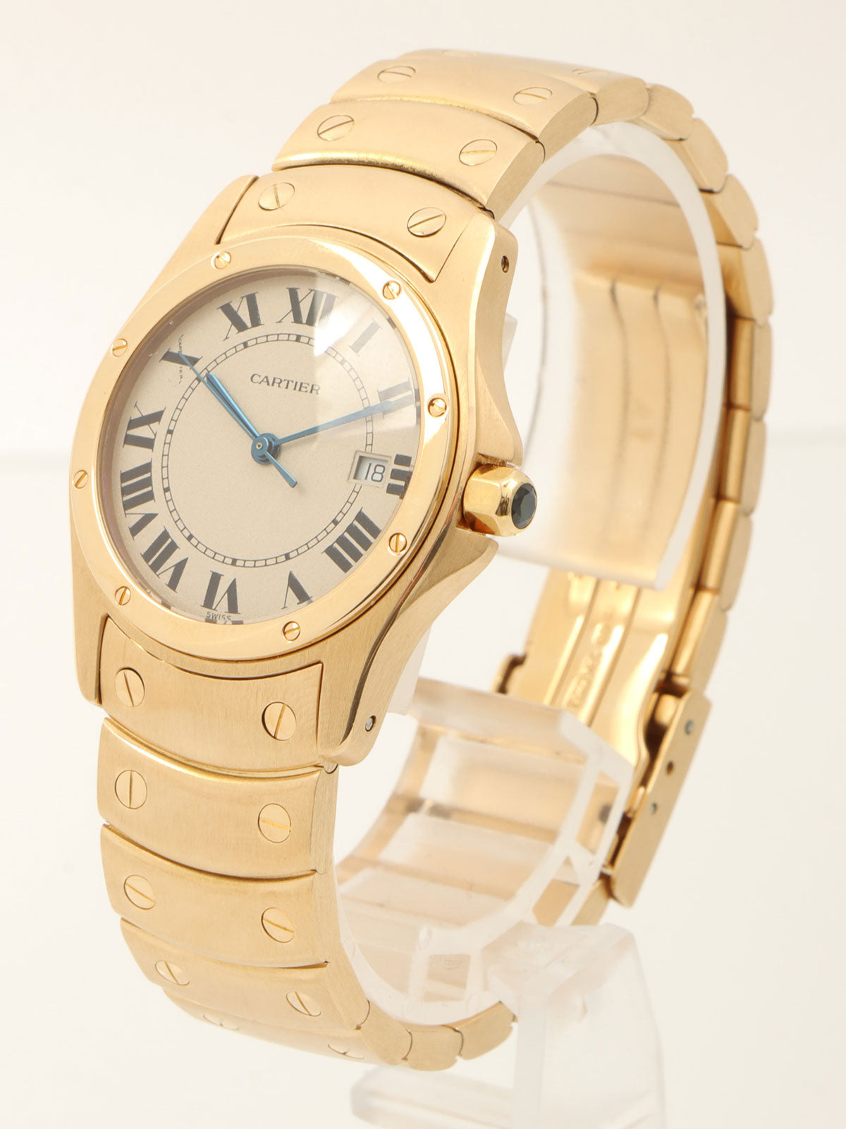 18K Santos Ronde W20029G1 Ivory