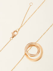 18K 粉金钻石 Ethancel 项链