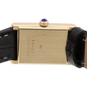 14K Tiffany W-Name Rectangular Watch 98452 Quartz White/Black