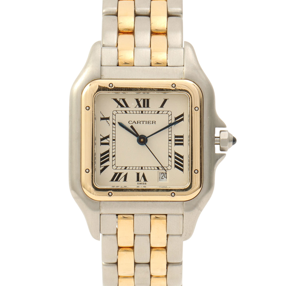Panthère 2-Row MM Silver/Gold/Ivory