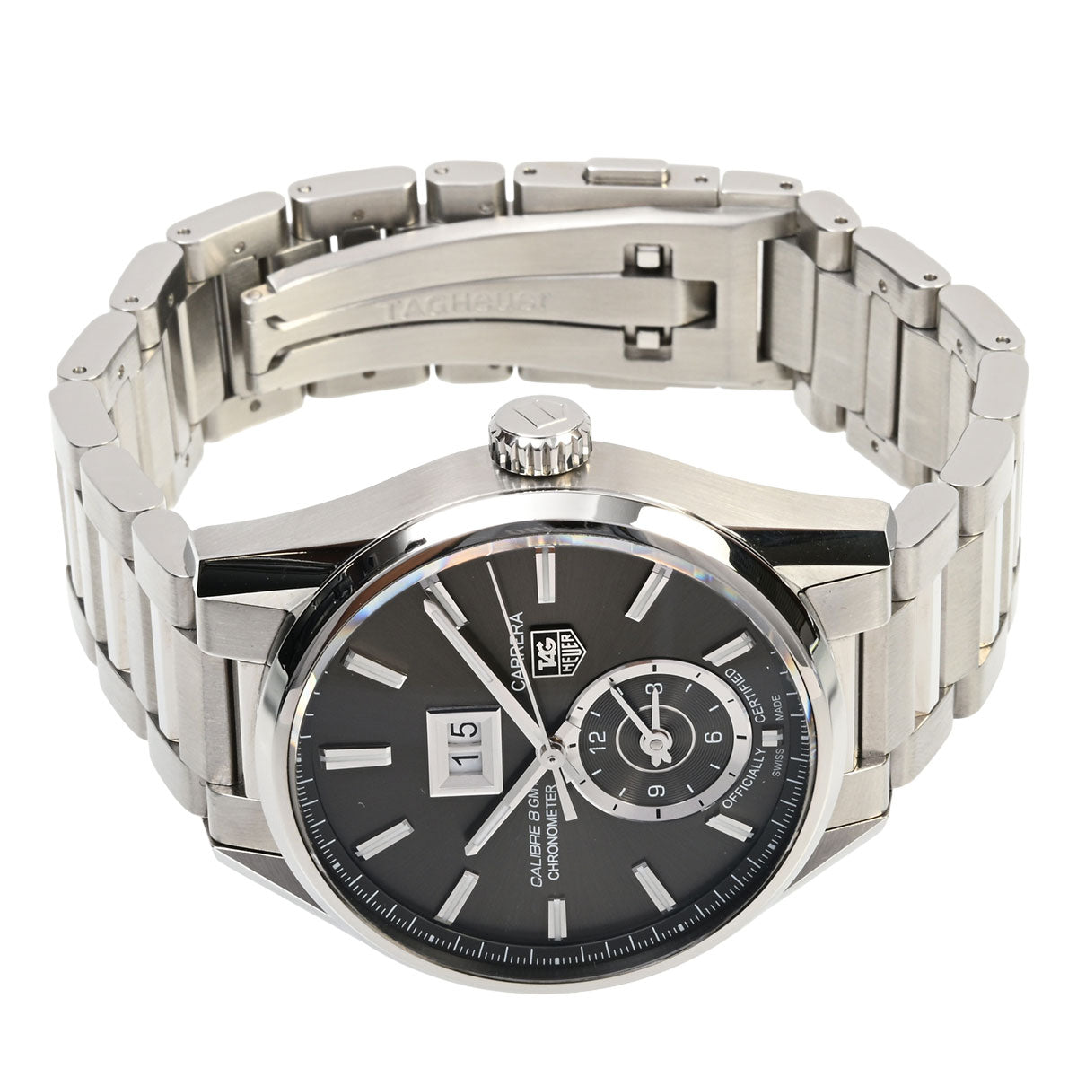 カレラキャリバー8グランドデイトGMT WAR5012 自動巻き グレー