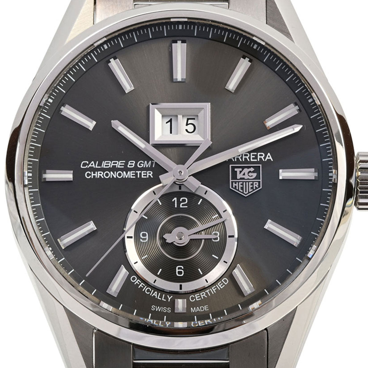 カレラキャリバー8グランドデイトGMT WAR5012 自動巻き グレー