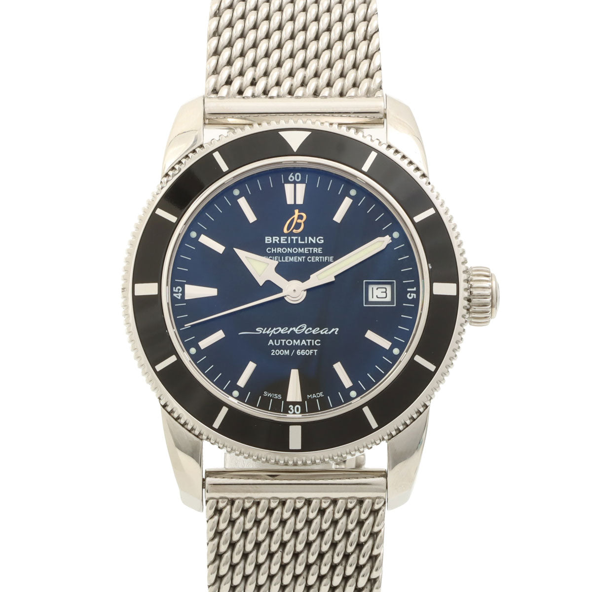 スーパーオーシャン 41mm A17321 自動巻き ブラック/シルバー