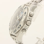 クロノマット44ブルーインパルス 43mm AB01107E 自動巻き ブルー/シルバー