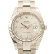 2010年頃製 10Pダイヤモンドデイトジャスト 41mm 116334G G番 自動巻き シルバー