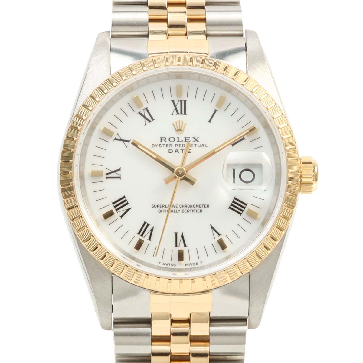 1990年~1991年頃製 オイスターパーペチュアルデイト 34mm 15223 自動巻き ホワイト