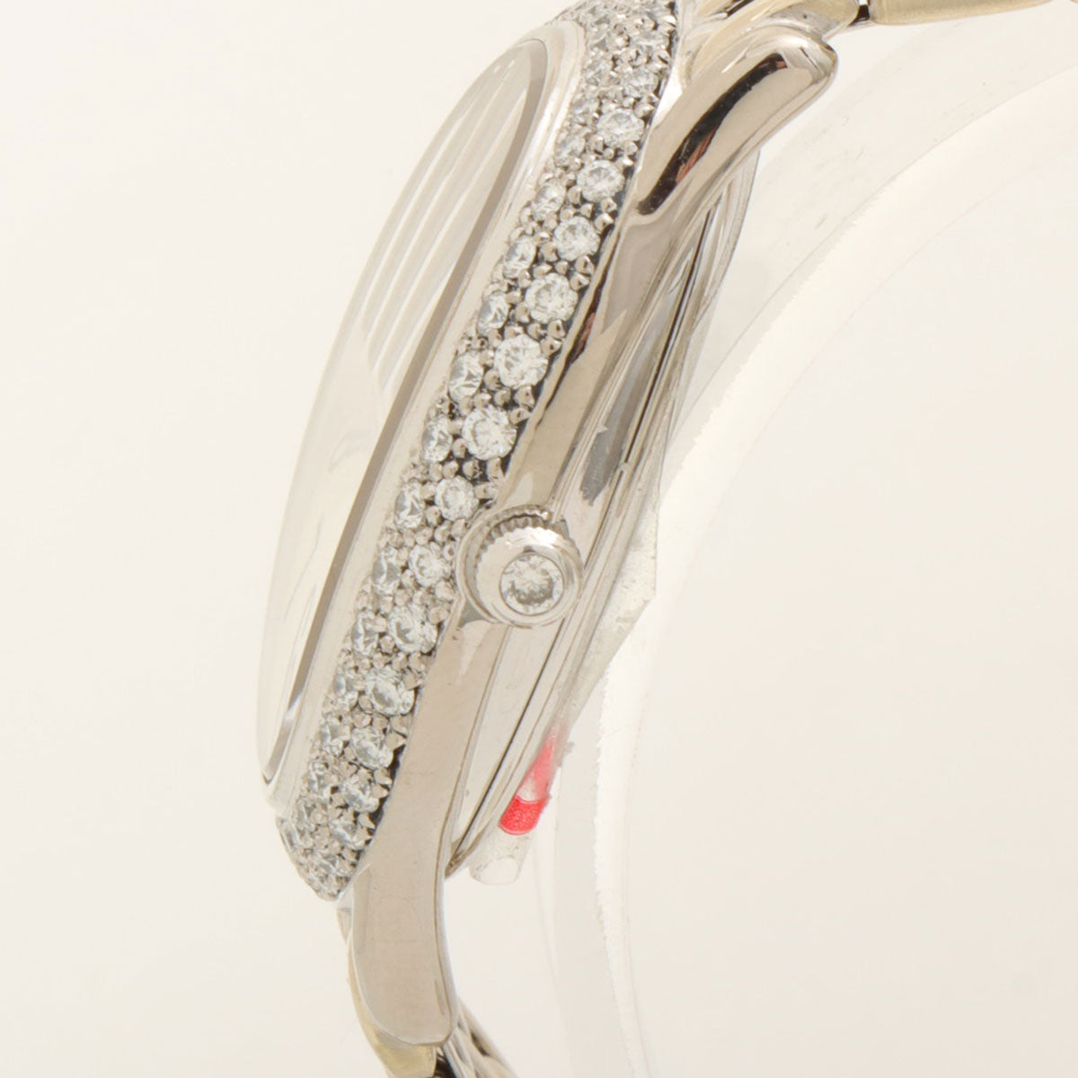 18K Diamond Oval Credor Silver
