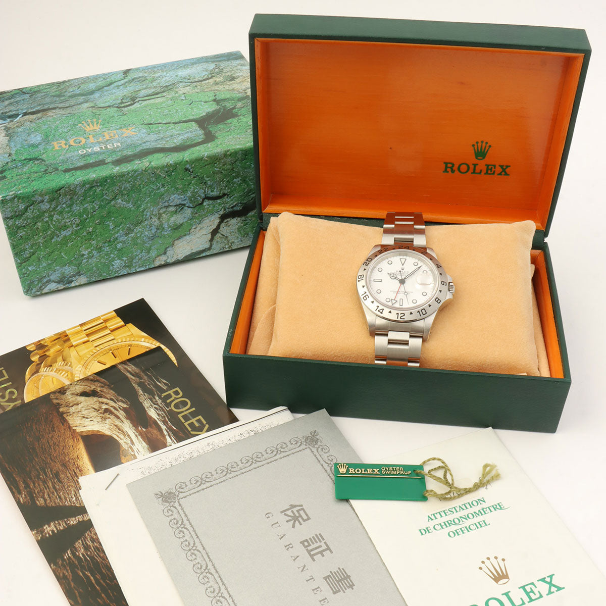 1998-1999 Explorer 40mm 16570 A-serial Automatic Silver