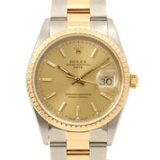 1997年頃製 オイスターパーペチュアルデイト 34mm 15223 U番 自動巻き シャンパン