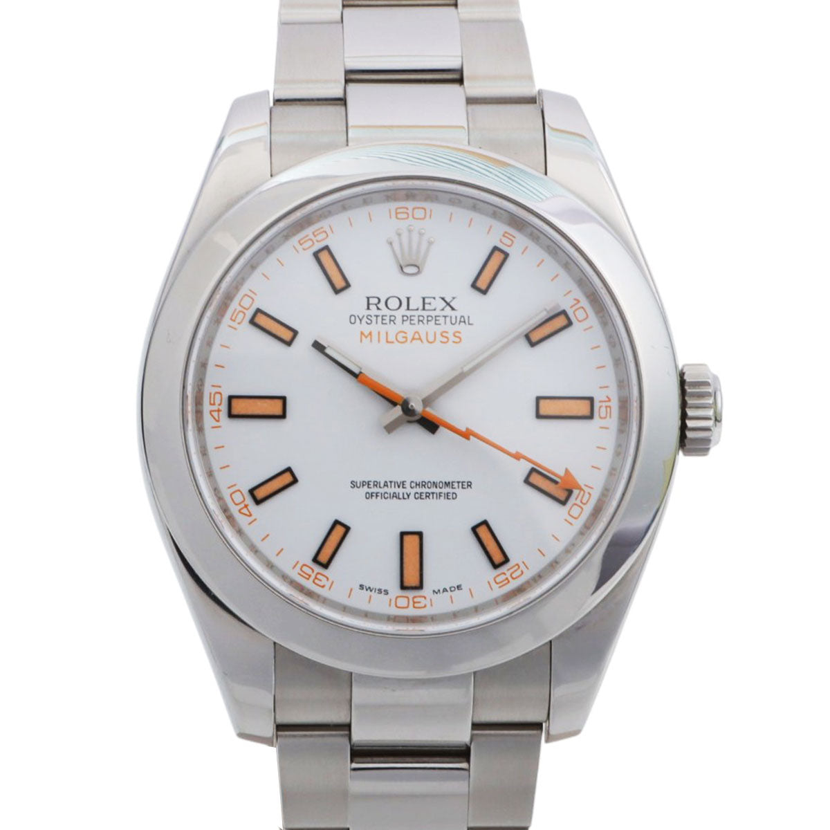 2009年頃製 ミルガウス 40mm 116400 自動巻き ホワイト