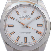 2009年頃製 ミルガウス 40mm 116400 自動巻き ホワイト