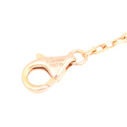 18K Pink Sapphire Trinity Necklace, Pink Gold