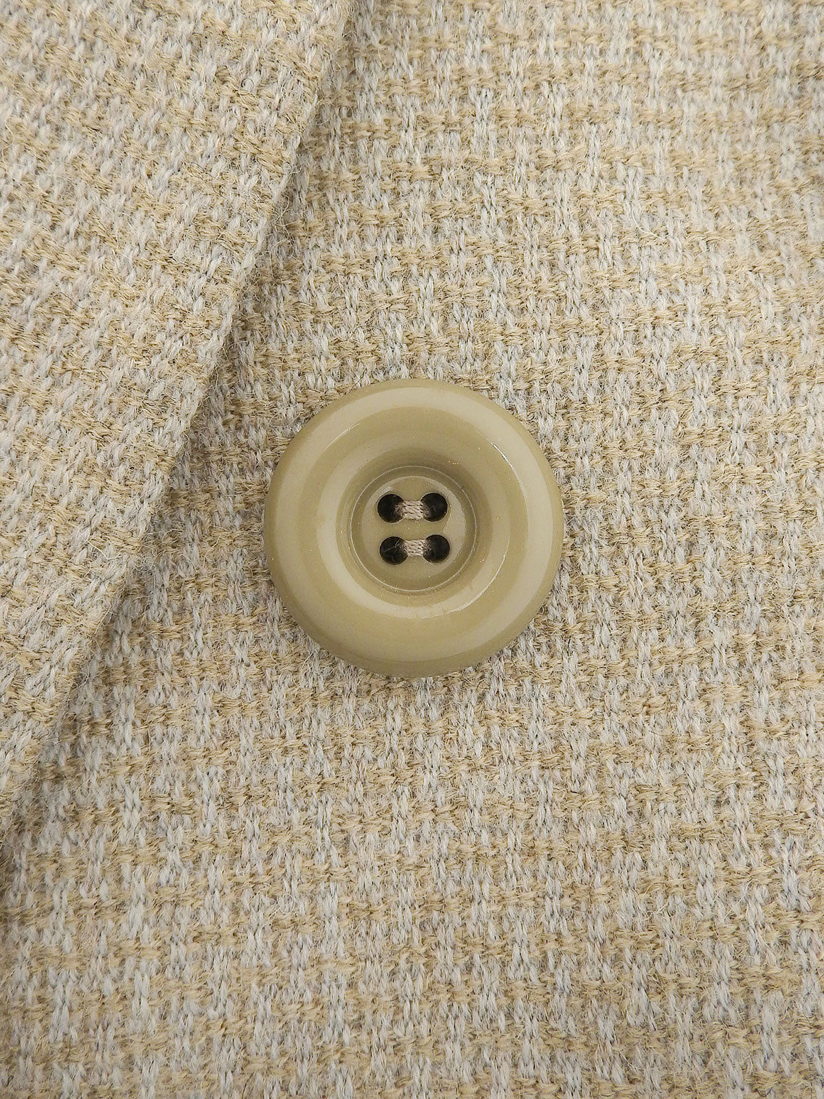 Tweed Double-Breasted Jacket #M Beige/Mint
