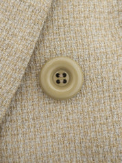 Tweed Double-Breasted Jacket #M Beige/Mint