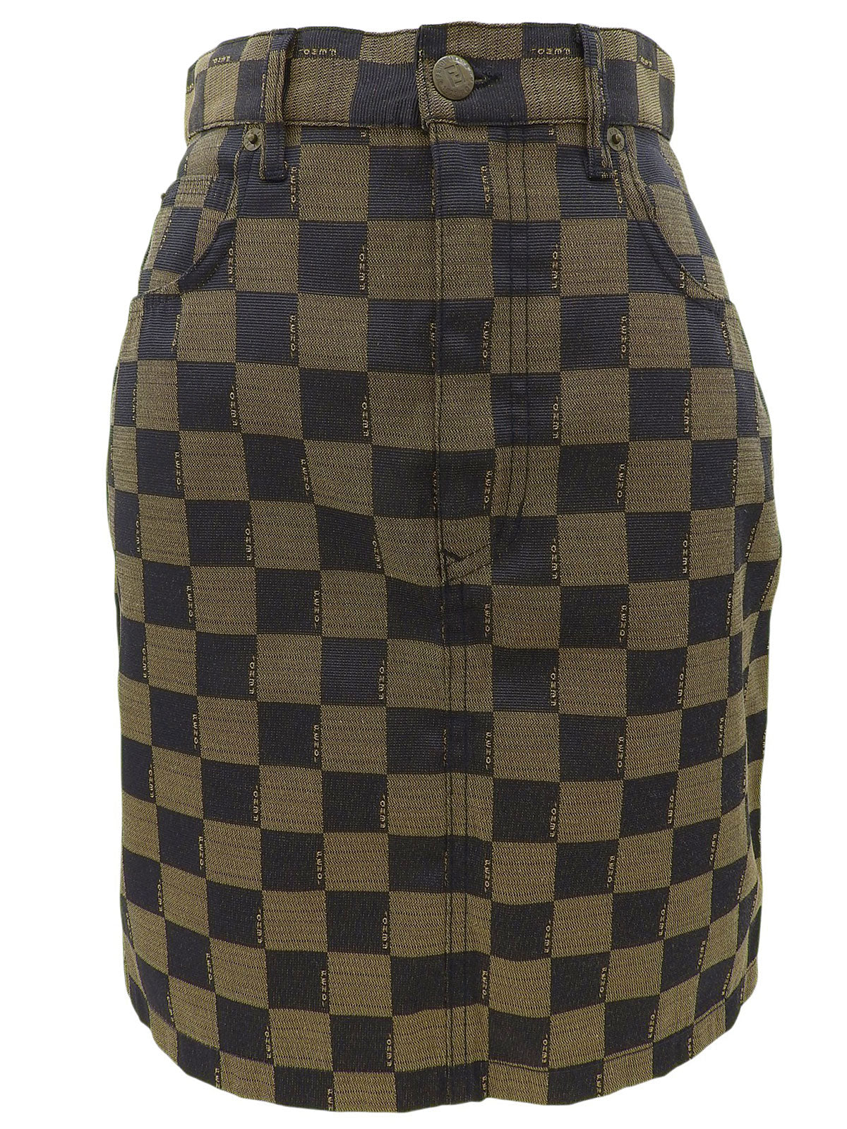 Pecan Pattern Skirt #42 Brown/Black