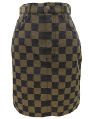 Pecan Pattern Skirt #42 Brown/Black