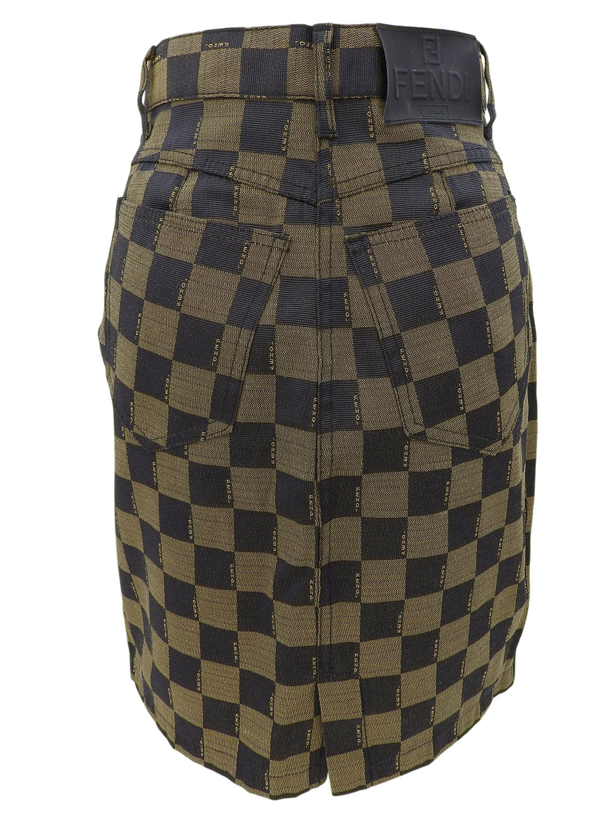 Pecan Pattern Skirt #42 Brown/Black